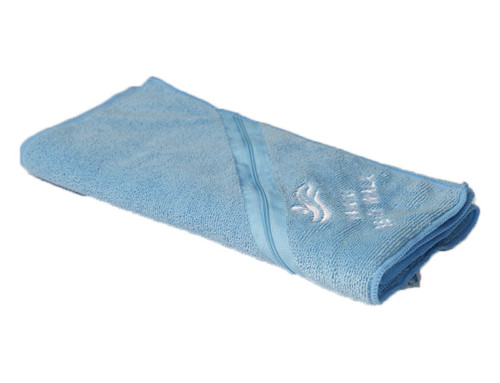 Geborduurde sportschool zweethanddoek microvezel pluizige handdoeken met zak