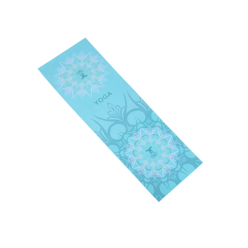 80%Polyester +20%Polyamide Hot Yoga Towel Mat with Non-Slip Silicone Grip -  China Printed Towel and Yoga Towel price